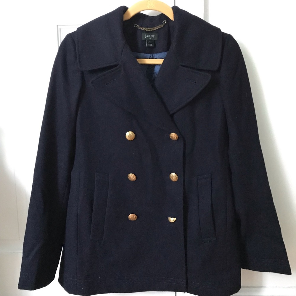 J. Crew Double-Breasted Wool Coat